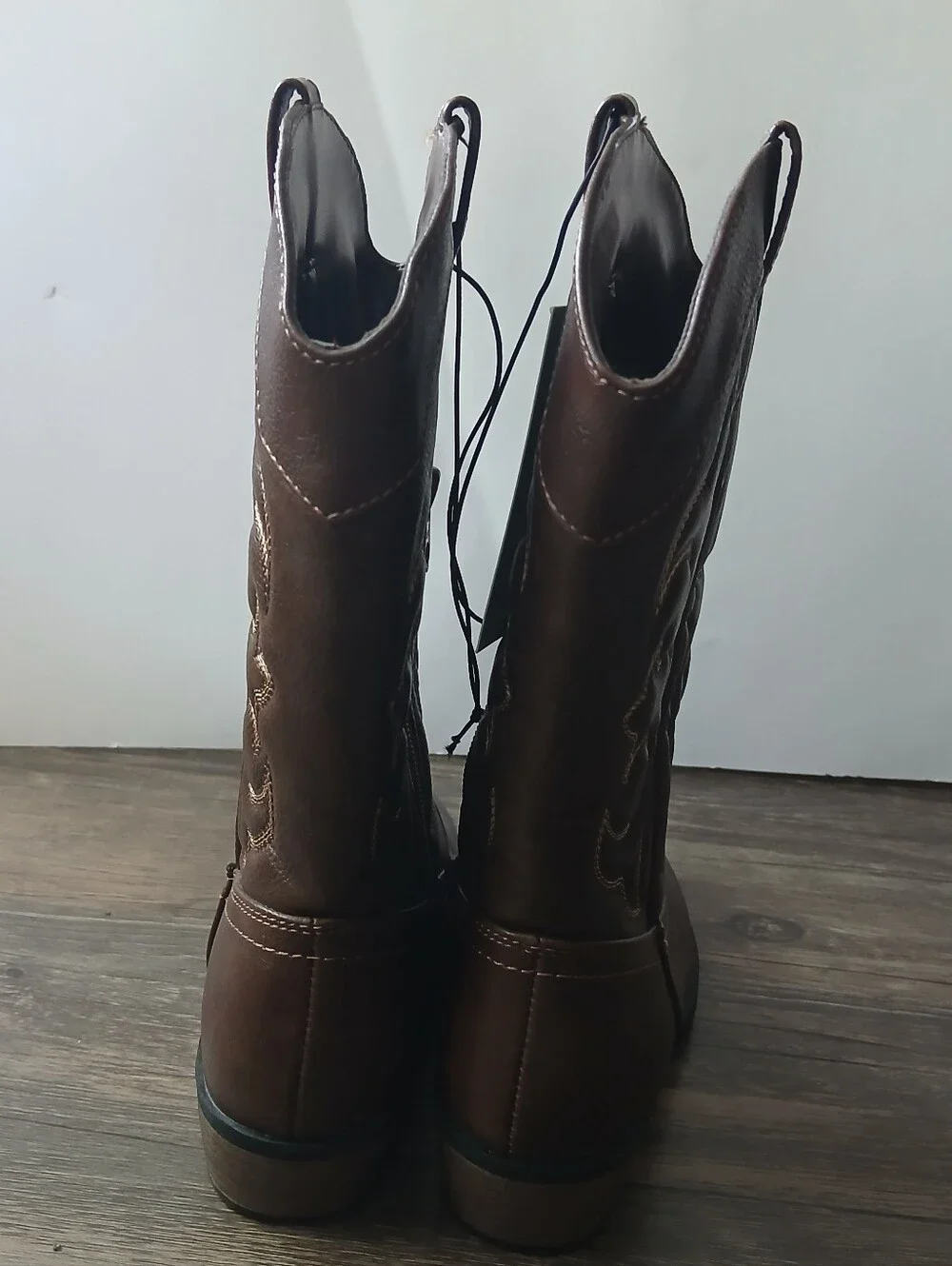 Cat & Jack Brown Tall Girls Western Boots